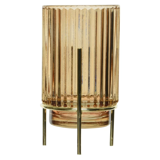 Teelichtglas - Ca. 9 X 15,5 Cm - 1 Stück - Braun 4 Teelichtglas - Ca. 9 X 15,5 Cm - 1 Stück - Braun – Bild 4