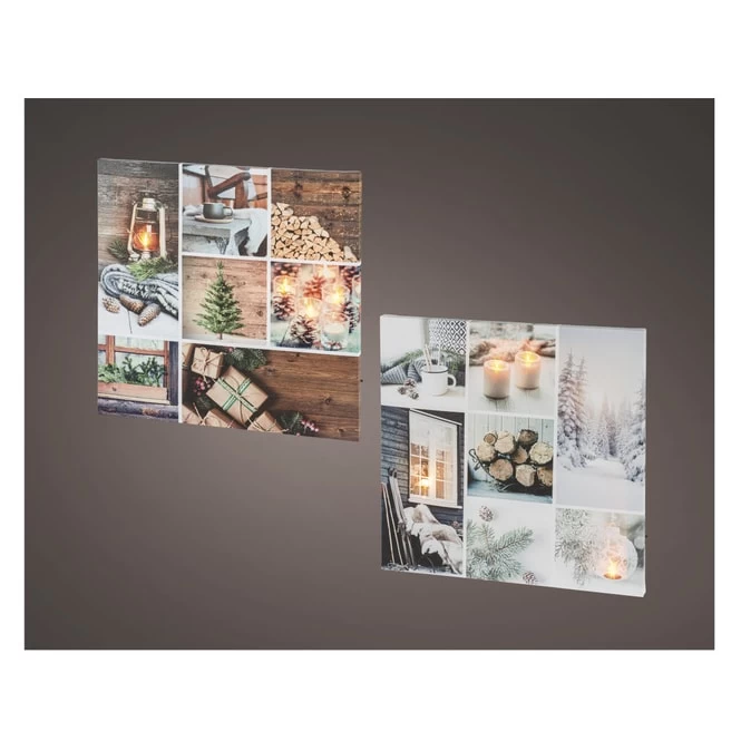 LED-Wanddeko - Bild - Aus Holz - Ca. 38 X 38 X 1 Cm - 1 Stück 2 LED-Wanddeko - Bild - Aus Holz - Ca. 38 X 38 X 1 Cm - 1 Stück – Bild 2