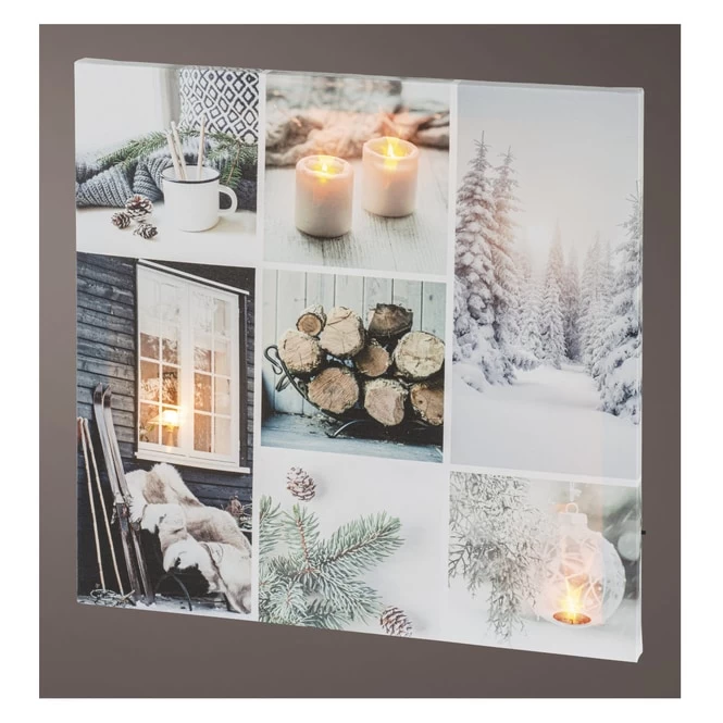 LED-Wanddeko - Bild - Aus Holz - Ca. 38 X 38 X 1 Cm - 1 Stück 3 LED-Wanddeko - Bild - Aus Holz - Ca. 38 X 38 X 1 Cm - 1 Stück – Bild 3