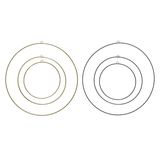 Dekohänger - Ringe - 3 Stück - 1 Set 4 Dekohänger - Ringe - 3 Stück - 1 Set – Bild 4