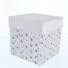 Geschenkbox Schneeflocke Silber - Ca. 14 X 14 X 14 Cm