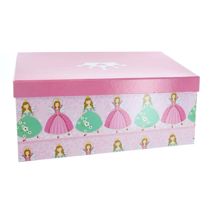 Geschenkbox - S - Prinzessin Rosa - Aus Papier - Ca. 20 X 12,5 X 7,5 Cm 1 Geschenkbox - S - Prinzessin Rosa - Aus Papier - Ca. 20 X 12,5 X 7,5 Cm
