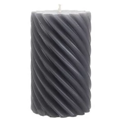 Stumpenkerze - Zara - Ca. 7 X 14 Cm - Anthrazit