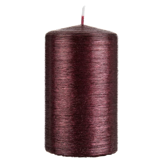 Stumpenkerze - Rustikana - Ca. 6 X 15 Cm - Dunkelrot 1 Stumpenkerze - Rustikana - Ca. 6 X 15 Cm - Dunkelrot