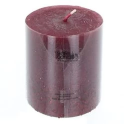 Stumpenkerze - Calla - Ca. 7 X 8 Cm - Dunkelrot