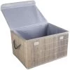 Aufbewahrungskiste - Aus Bambus - Grau - Verschiedene Größen