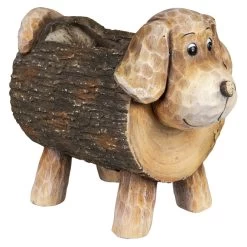 Pflanzgefäß - Hund - Aus Magnesia - Ca. 37,5 X 22,5 X 31 Cm