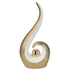 Standdeko - Aus Keramik - Ca. 16 X 9 X 33 Cm - Gold