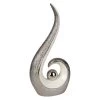 Standdeko - Aus Keramik - Ca. 16 X 9 X 33 Cm - Silber