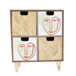 Schubladenbox Gesicht - Ca. 22 X 10 X 27 Cm