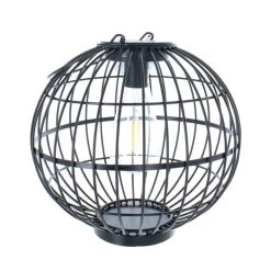 Solarlampe - Kugel - Schwarz - Aus Metall - Ca. 25 X 25 X 24 Cm