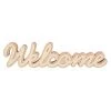 Deko-Schriftzug - Welcome - Aus Holz - Ca. 48 X 3 X 12,5 Cm