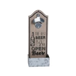 Wanddeko - Flaschenöffner - Aus Holz - Ca. 30,5 X 12 X 7 Cm - 1 Stück -Dekorieren Verkauf Geschäft 235230 1