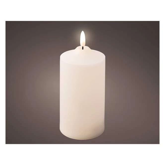 LED-Kerze - Ca. 7,5 X 17 Cm - Creme 1 LED-Kerze - Ca. 7,5 X 17 Cm - Creme