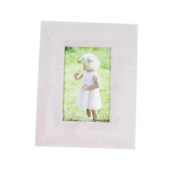 Bilderrahmen - Samt Rosa - Ca. 23 X 18 X 1,8 Cm