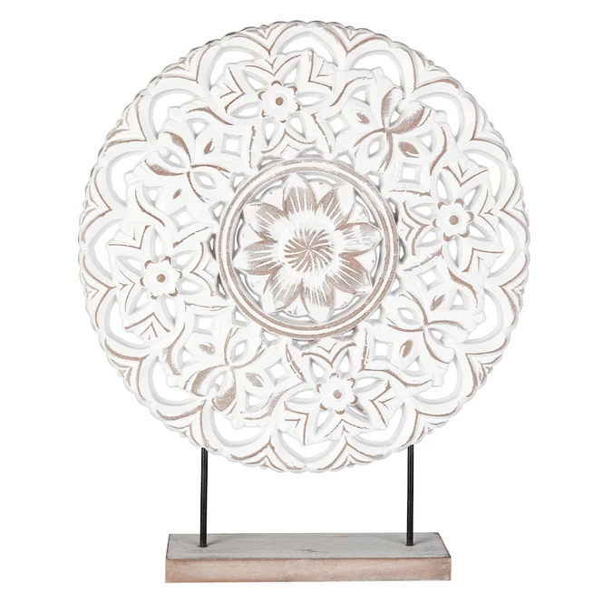 Standdeko - Scheibe - Aus Holz - Ca. 41 X 8 X 48 Cm 1 Standdeko - Scheibe - Aus Holz - Ca. 41 X 8 X 48 Cm