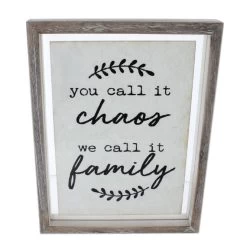 Deko-Bild - You Call It Chaos - Aus Holz - Ca. 25,5 X 3,5 X 33 Cm