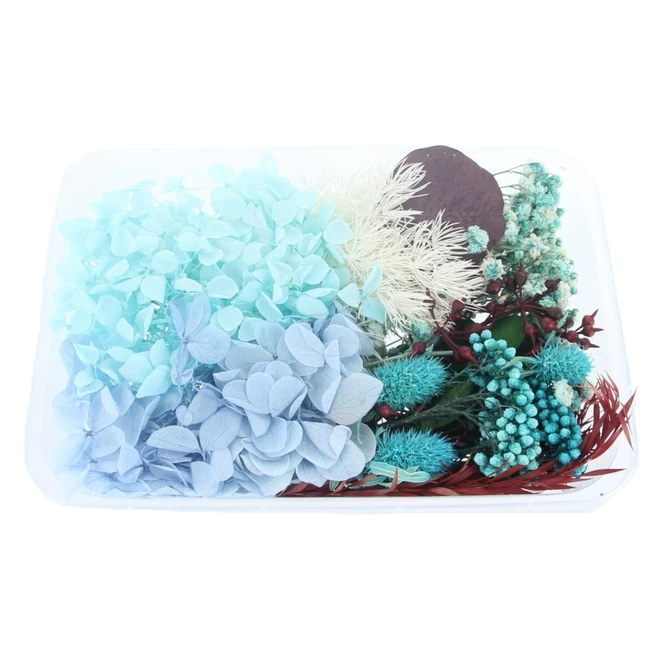 Streudeko - Trockenblumen - Türkis 1 Streudeko - Trockenblumen - Türkis
