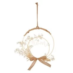 Dekohänger - Ringe - Aus Holz - Ca. 27 X 1 X 30 Cm