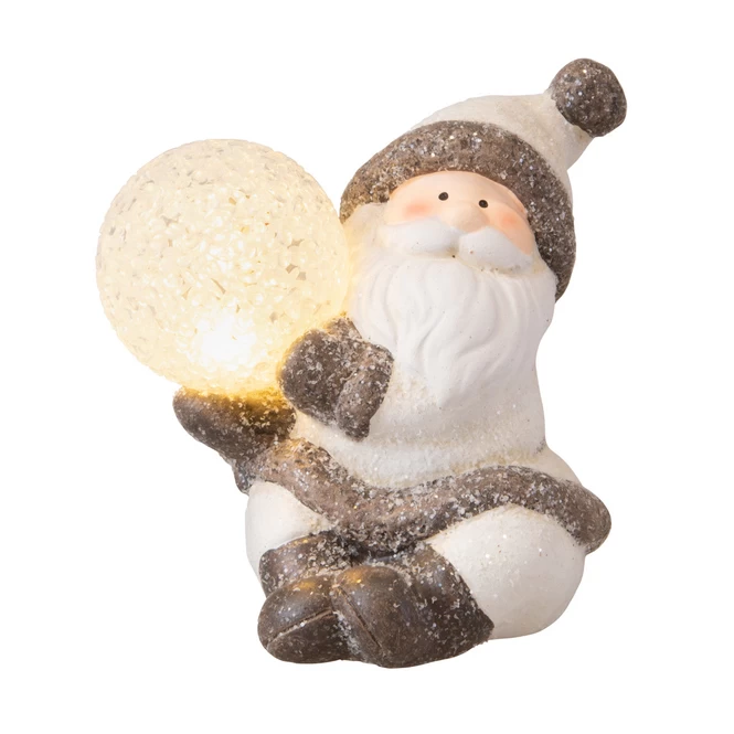 Nikolaus Mit LED-Kugel- Aus Keramik - Ca. 11,5 X 11,5 X 13 Cm - 1 Stück 2 Nikolaus Mit LED-Kugel- Aus Keramik - Ca. 11,5 X 11,5 X 13 Cm - 1 Stück – Bild 2