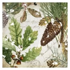 20 Servietten - Winterwald - Ca. 33 X 33 Cm