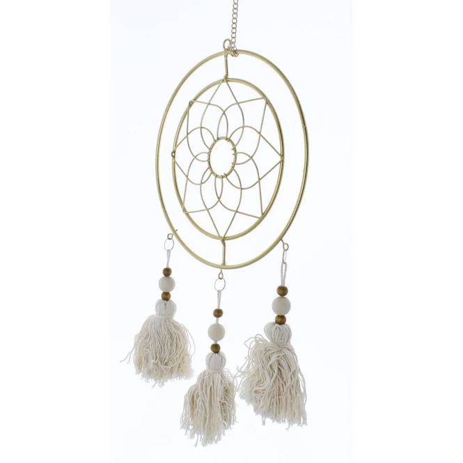 Traumfänger Gold/creme - Ca. 21 X 70 Cm 1 Traumfänger Gold/creme - Ca. 21 X 70 Cm