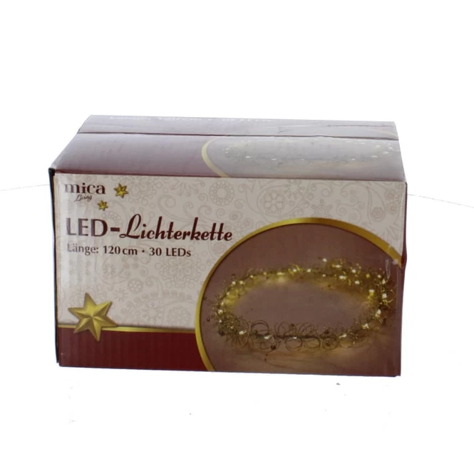 Lichterkette - Ringe Und Perlen - Gold - Ca. 120 Cm 1 Lichterkette - Ringe Und Perlen - Gold - Ca. 120 Cm