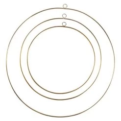 Dekohänger - Ringe - 3 Stück - Gold -Dekorieren Verkauf Geschäft 239417 1