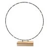 Lichterkreis - Standdeko - Mit LED - Metall Und Holz - Ca. 40 X 6 X 45,5 Cm