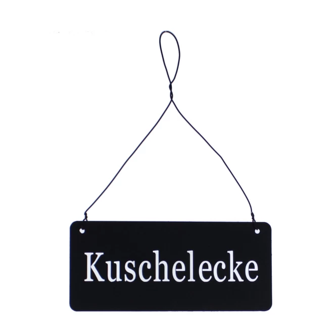 Schild - Kuschelecke - Ca. 15 X 6,5 Cm 1 Schild - Kuschelecke - Ca. 15 X 6,5 Cm