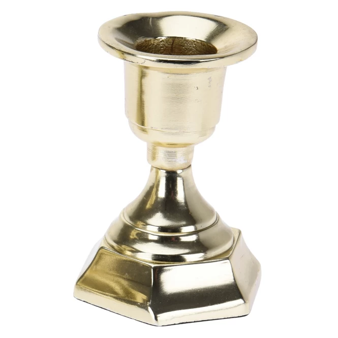 Kerzenständer - Ca. 6 X 6 X 8 Cm - 1 Stück - Gold 1 Kerzenständer - Ca. 6 X 6 X 8 Cm - 1 Stück - Gold