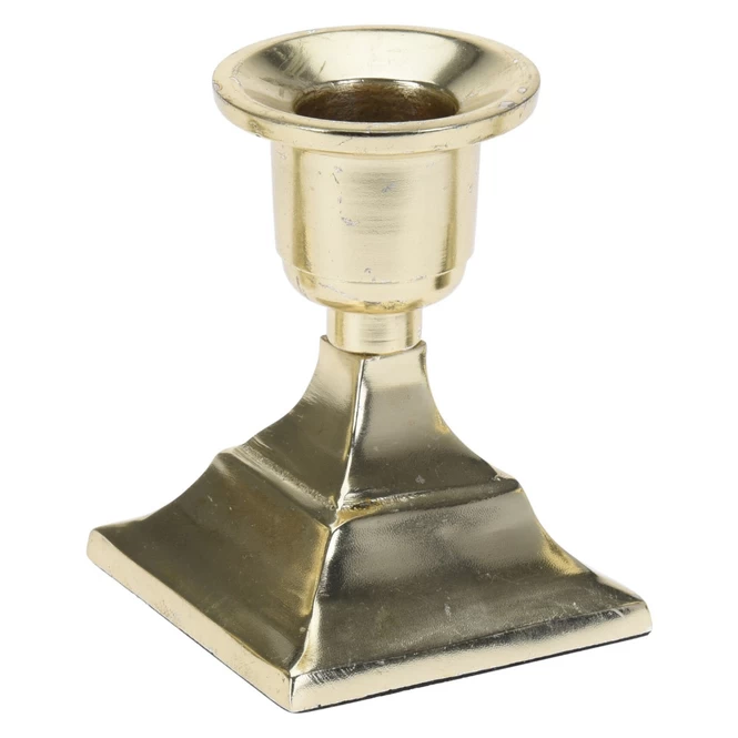 Kerzenständer - Ca. 6 X 6 X 8 Cm - 1 Stück - Gold 2 Kerzenständer - Ca. 6 X 6 X 8 Cm - 1 Stück - Gold – Bild 2