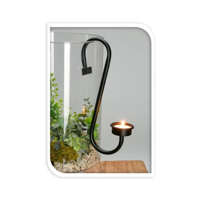 Teelichthalter - Zum Hängen - Ca. 14 X 4,5 X 24 Cm 1 Teelichthalter - Zum Hängen - Ca. 14 X 4,5 X 24 Cm