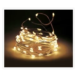 50er LED-Lichterdraht - Silver Wire Lights -Dekorieren Verkauf Geschäft 239670 8719987769481 koopman 50er led silberdraht 01