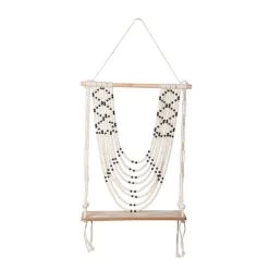 Dekohänger Regal - Boho - Aus Holz - Ca. 38 X 77 Cm