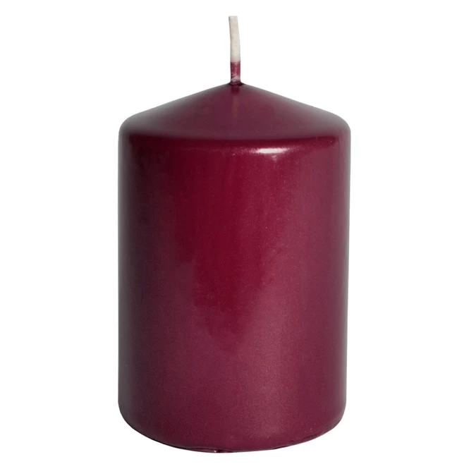 Stumpenkerze - Ca. 7 X 10 Cm - Bordeaux 1 Stumpenkerze - Ca. 7 X 10 Cm - Bordeaux