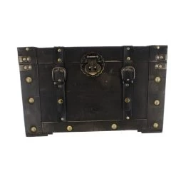 Truhe - M - Braun - Aus Holz - Ca. 44 X 25 X 21 Cm