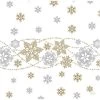 12 Servietten - Schneeflocken - Ca. 40 X 40 Cm - Weiß