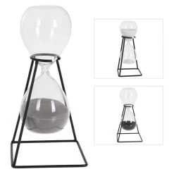 Standdeko - Sanduhr - Aus Glas - Ca. 12 X 12 X 23 Cm - 1 Stück