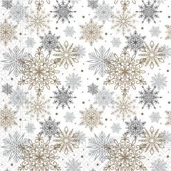 Procos 20 Servietten - Schneeflocken - Ca. 33 X 33 Cm