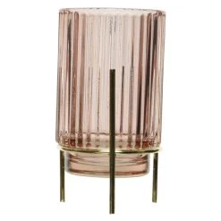 Teelichtglas - Ca. 9 X 15,5 Cm - Rosa - 1 Stück 8 Teelichtglas - Ca. 9 X 15,5 Cm - Rosa - 1 Stück -Dekorieren Verkauf Geschäft 240914 3