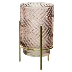 Teelichtglas - Ca. 9 X 15,5 Cm - Rosa - 1 Stück 9 Teelichtglas - Ca. 9 X 15,5 Cm - Rosa - 1 Stück -Dekorieren Verkauf Geschäft 240914 4