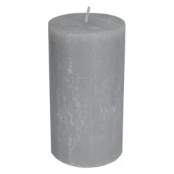 Stumpenkerze - Rustic - Ca. 7 X 13 Cm - Grau