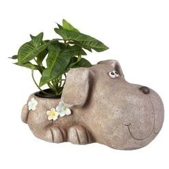 Pflanztopf Hund - Aus Magnesia - Ca. 34 X 21 X 17,5 Cm