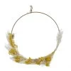 Dekohänger - Ring Mit Trockenblumen - Aus Metall - Ca. 30 X 1 X 28 Cm