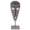 Standdeko - Afrikanische Maske - Aus Polyresin - Ca. 13 X 7,5 X 35,5 Cm