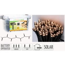 400er LED-Lichterkette - Ca. 4 M - Warmweiß