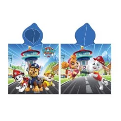 Paw Patrol - Badeponcho - Blau - Ca. 60 X 120 Cm