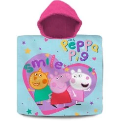 Peppa Wutz - Badeponcho - Tükis/pink