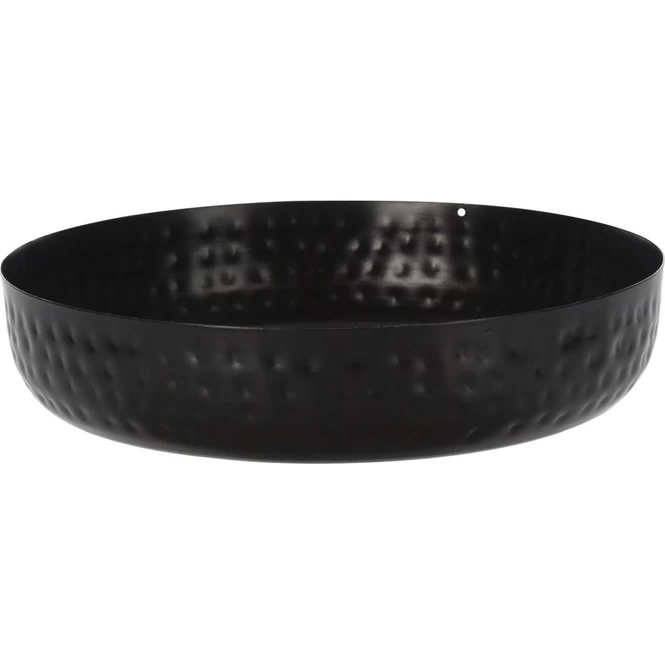 Dekoschale - Metall - Ca. 30 X 6,8 Cm - Schwarz 1 Dekoschale - Metall - Ca. 30 X 6,8 Cm - Schwarz